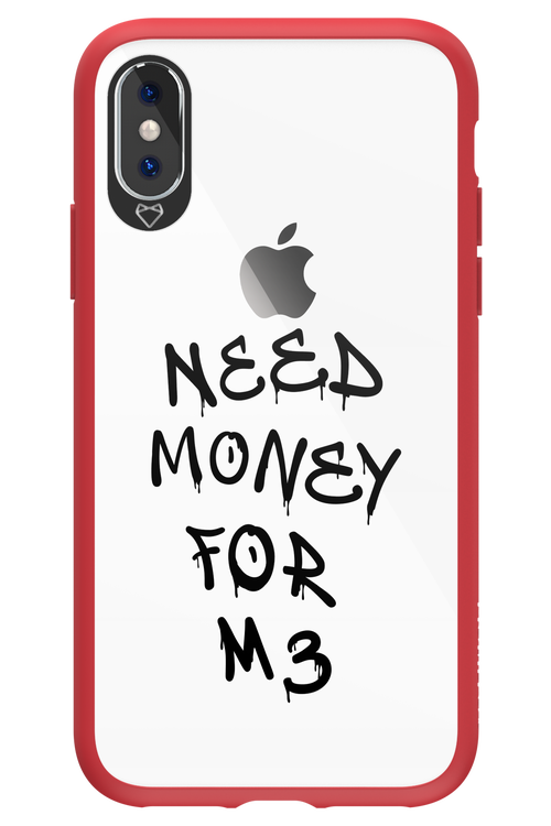 Need M3 Transparent Black - Apple iPhone X