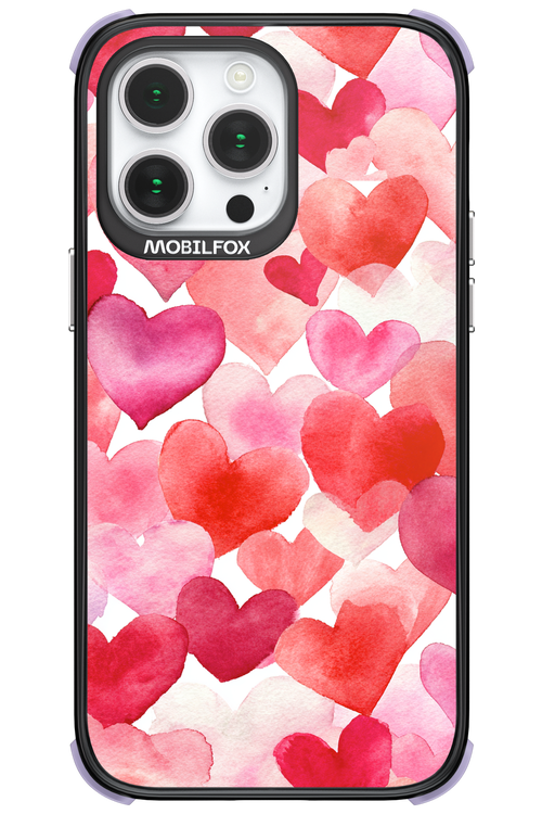 Water Painted Heart - Apple iPhone 14 Pro Max