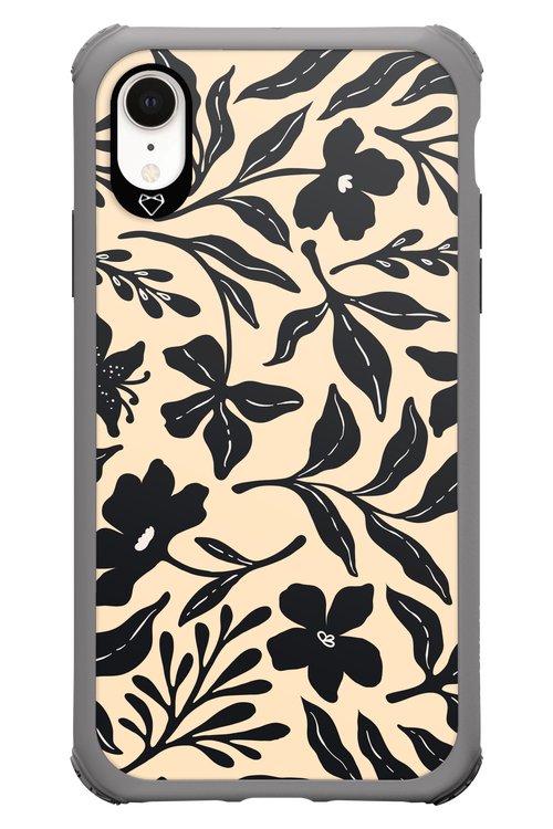 Black Flowers 2.0 - Apple iPhone XR