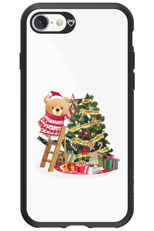 Christmas Bear (Transparent) - Apple iPhone SE 2022