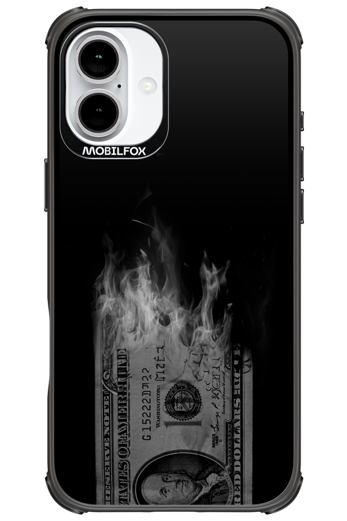 Money Burn B&W 2.0 - Apple iPhone 16 Plus