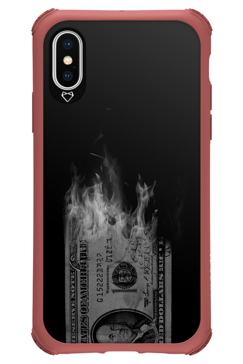 Money Burn B&W 2.0 - Apple iPhone XS