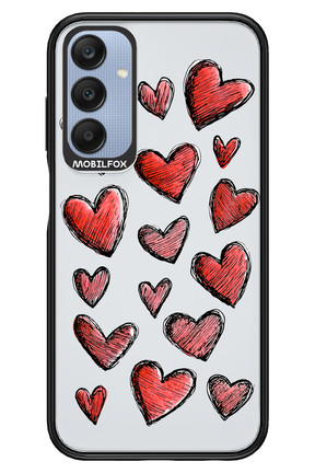 Red Love Transparent 2.0 - Samsung A25