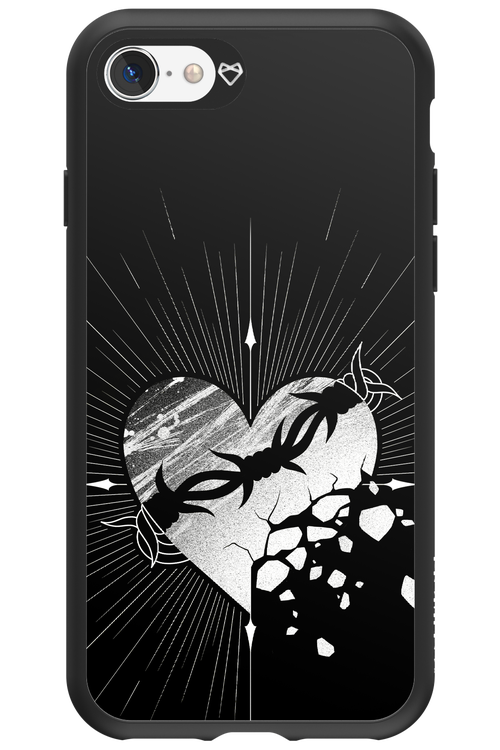 Fehér Szív - Apple iPhone SE 2020