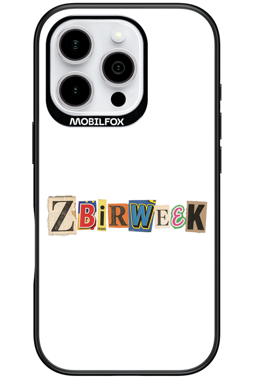 Zbirweek (white) 2.0 - Apple iPhone 16 Pro