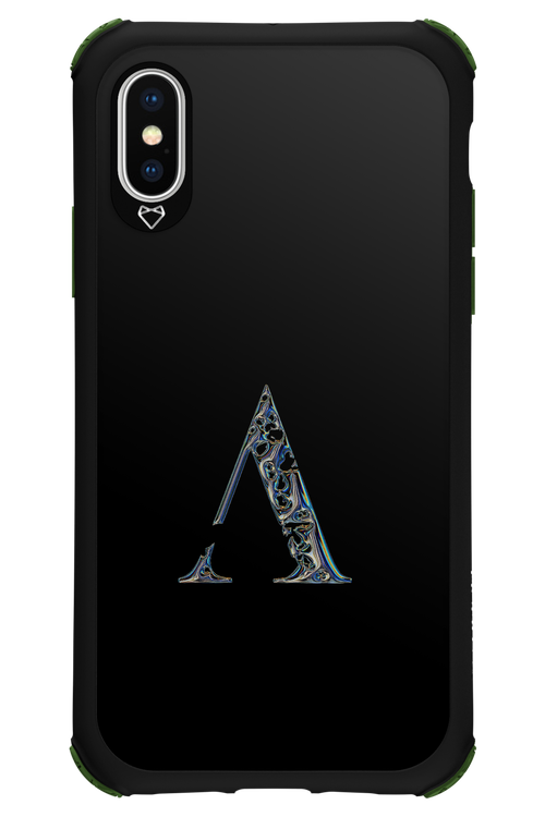 ⁠ ⁠Azteca A Chrome Logo - Apple iPhone X