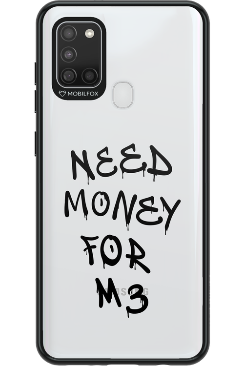 Need M3 Transparent Black - Samsung Galaxy A21 S