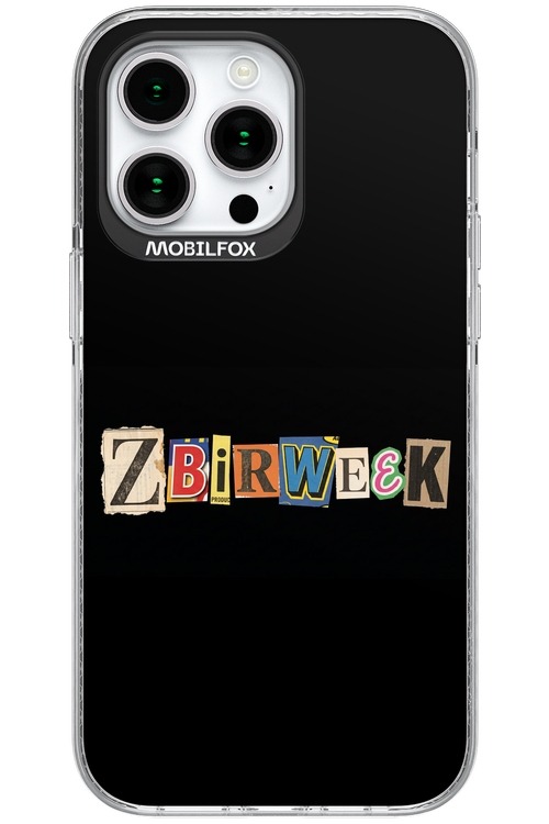 Zbirweek (black) 2.0 - Apple iPhone 15 Pro Max