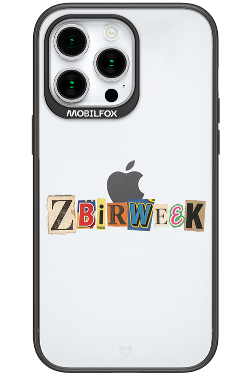 Zbirweek (transparent) 2.0 - Apple iPhone 15 Pro Max