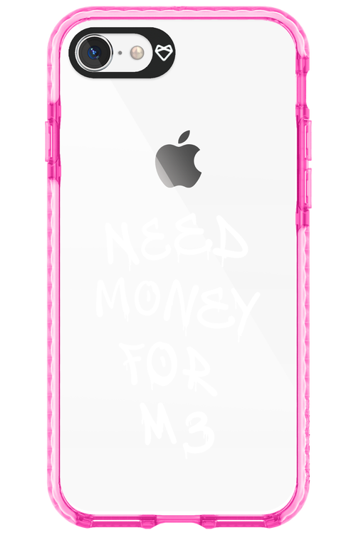 Need M3 Transparent White - Apple iPhone 8