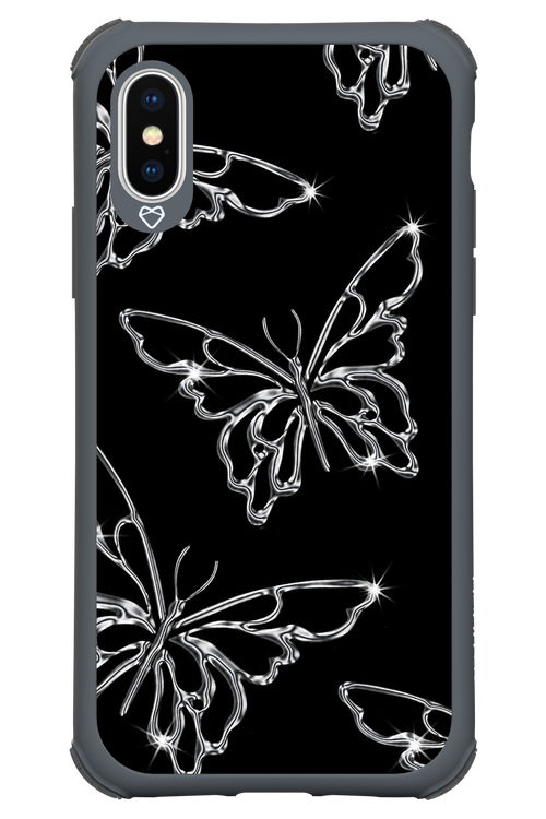 Silver Butterfly 2.0 - Apple iPhone X
