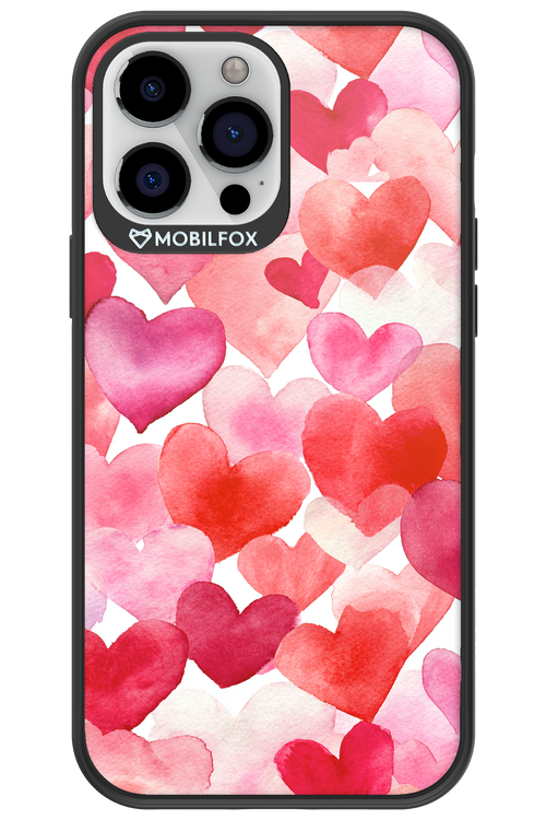 Water Painted Heart - Apple iPhone 13 Pro Max