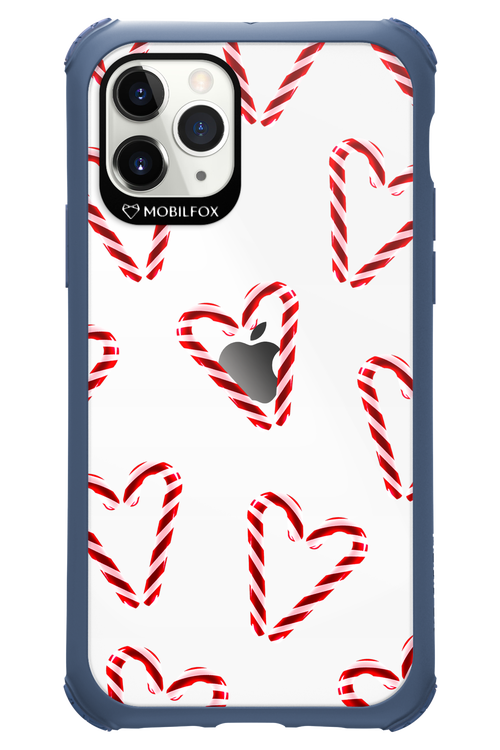 Candy Cane Hearts - Apple iPhone 11 Pro