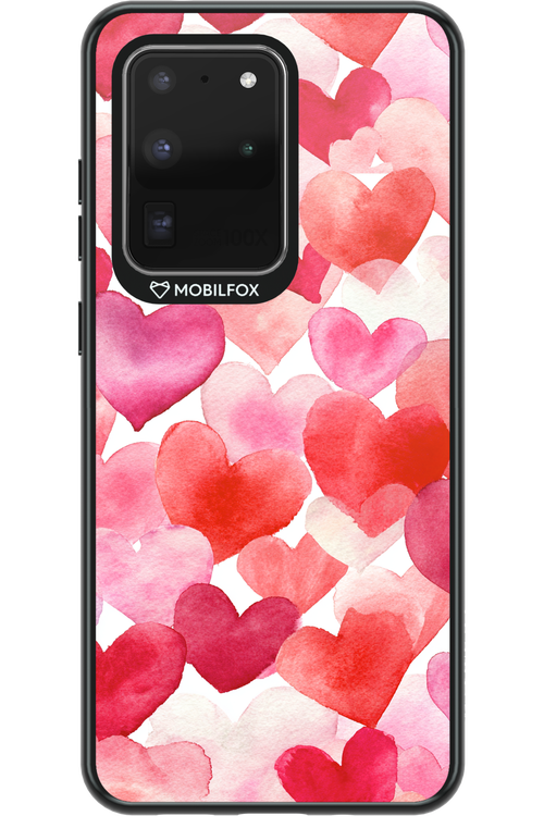 Water Painted Heart - Samsung Galaxy S20 Ultra 5G
