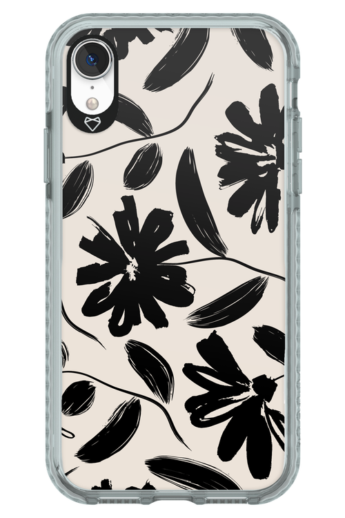Monochrome Flowerss 2.0 - Apple iPhone XR
