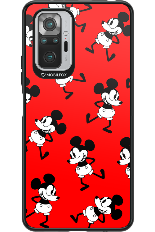 Iconic Mouse (red pattern) - Xiaomi Redmi Note 10S
