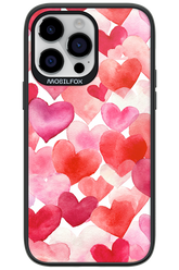 Water Painted Heart - Apple iPhone 14 Pro Max