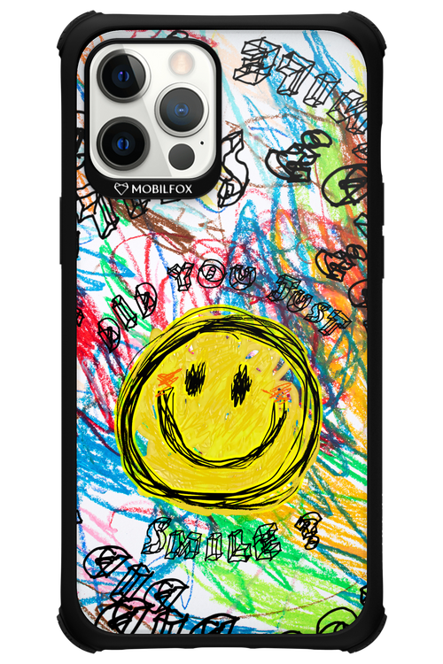 Crayon Smiley Colorful - Apple iPhone 12 Pro Max