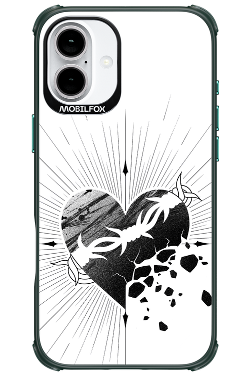 Fekete Szív 2.0 - Apple iPhone 16 Plus
