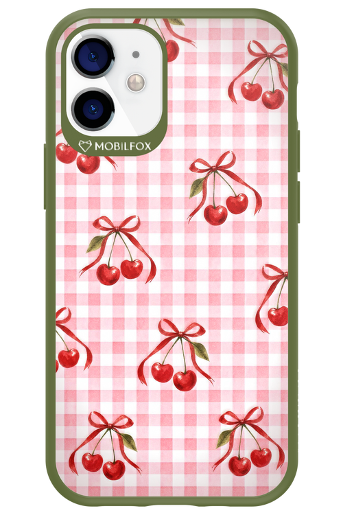 Pink Cherry Checked 2.0 - Apple iPhone 12 Mini