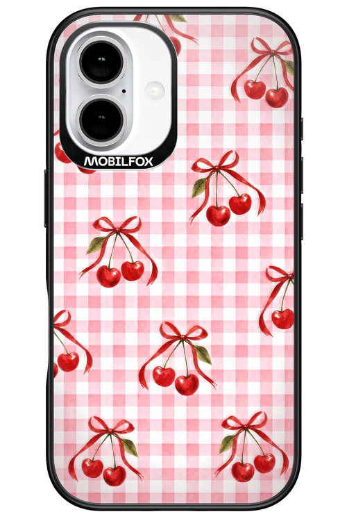 Pink Cherry Checked 2.0 - Apple iPhone 16