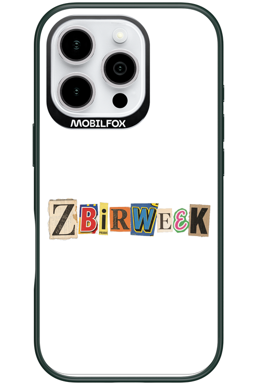Zbirweek (white) 2.0 - Apple iPhone 16 Pro