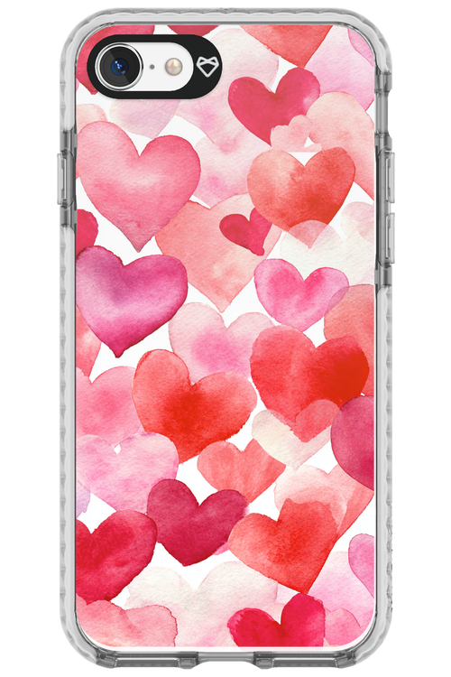 Water Painted Heart - Apple iPhone 8