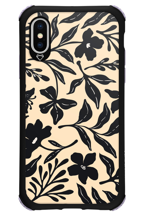 Black Flowers 2.0 - Apple iPhone XS