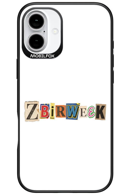 Zbirweek (white) 2.0 - Apple iPhone 16 Plus