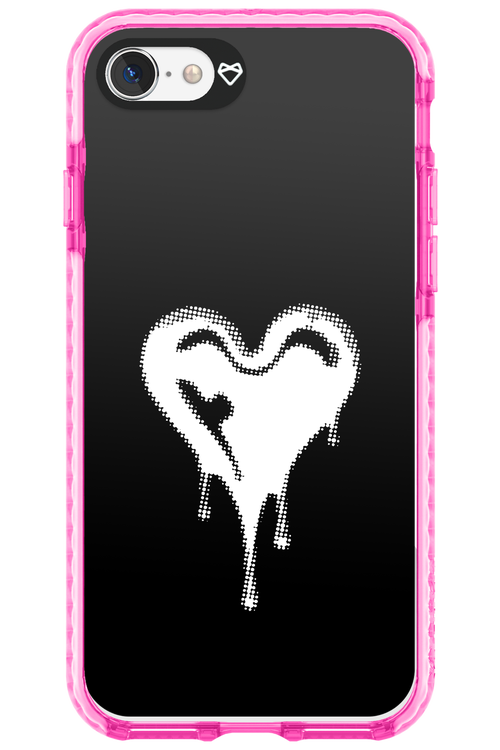 Heart Black - Apple iPhone SE 2020