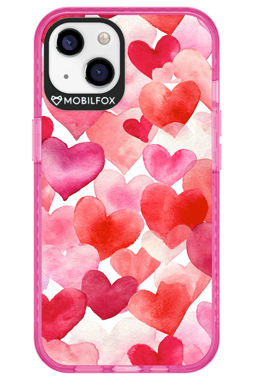 Water Painted Heart 2.0 - Apple iPhone 13