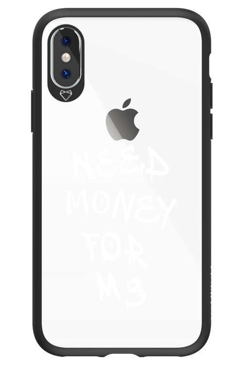 Need M3 Transparent White - Apple iPhone X