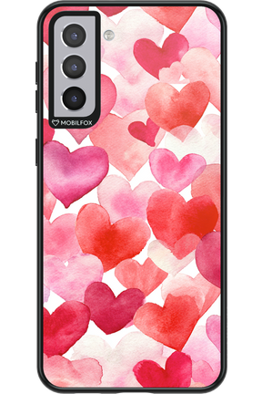 Water Painted Heart - Samsung Galaxy S21+