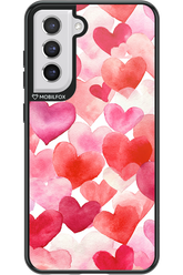 Water Painted Heart - Samsung Galaxy S21 FE