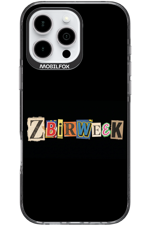 Zbirweek (black) 2.0 - Apple iPhone 16 Pro Max