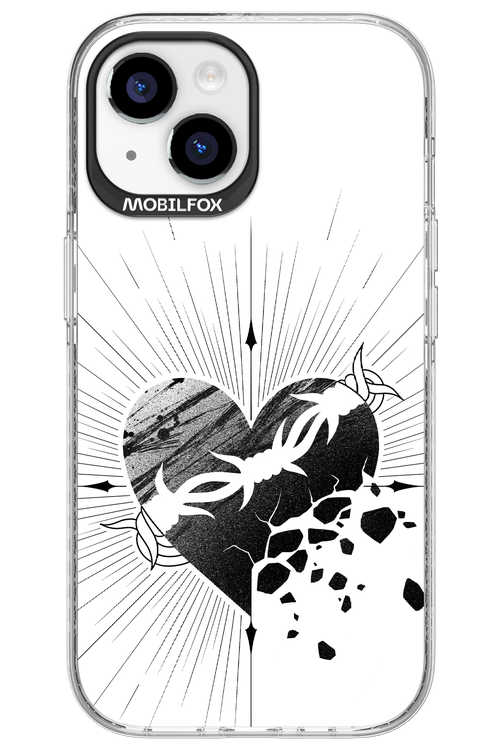 Fekete Szív - Apple iPhone 15