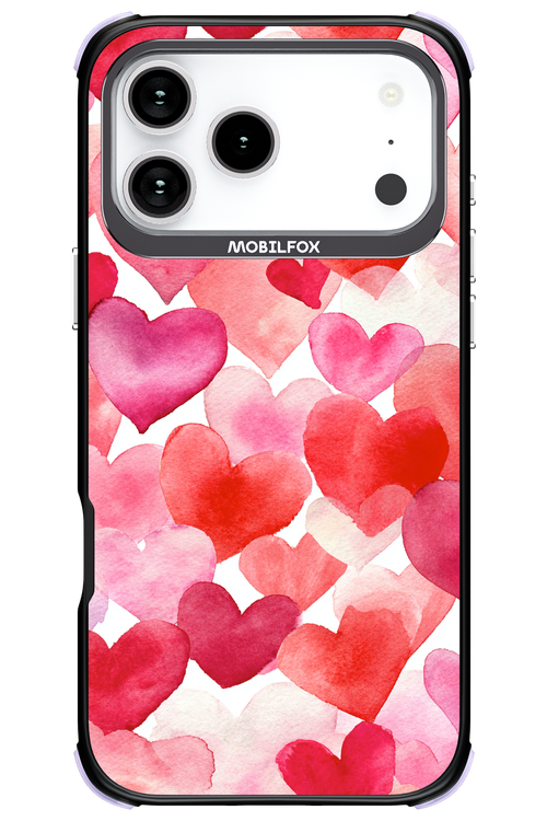 Water Painted Heart - Apple iPhone 17 Pro Max