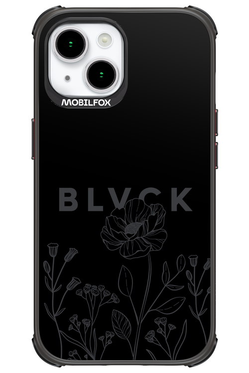 Black Flowers - Apple iPhone 15