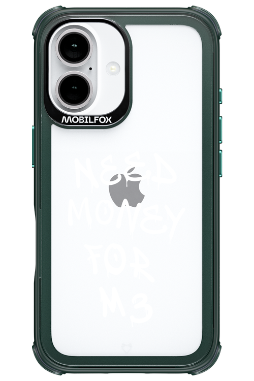 Need M3 Transparent White - Apple iPhone 16