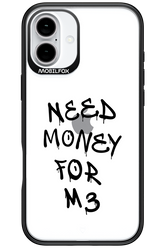 Need M3 Transparent Black - Apple iPhone 16 Plus