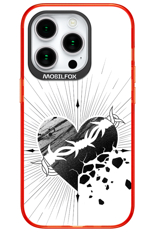 Fekete Szív - Apple iPhone 15 Pro