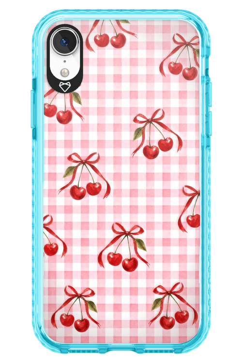 Pink Cherry Checked 2.0 - Apple iPhone XR