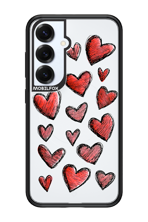 Red Love Transparent 2.0 - Samsung S25