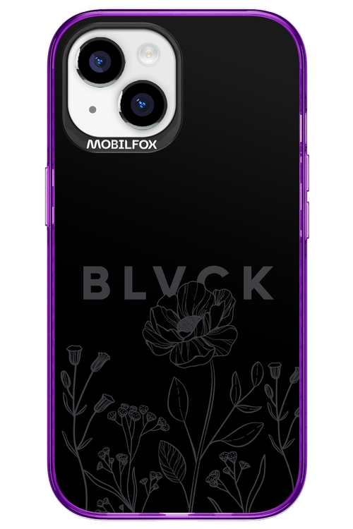 Black Flowers - Apple iPhone 15