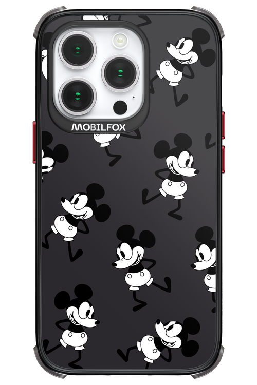 Iconic Mouse (antracite pattern) - Apple iPhone 14 Pro