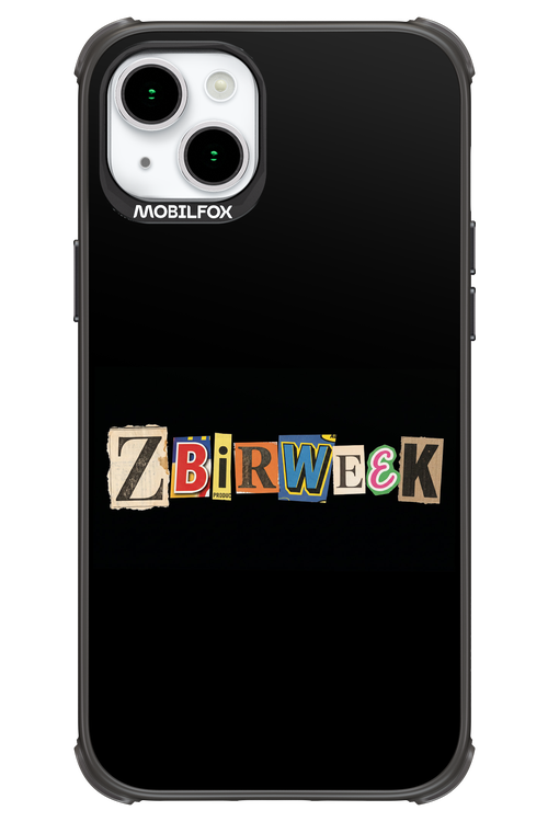 Zbirweek (black) 2.0 - Apple iPhone 15 Plus