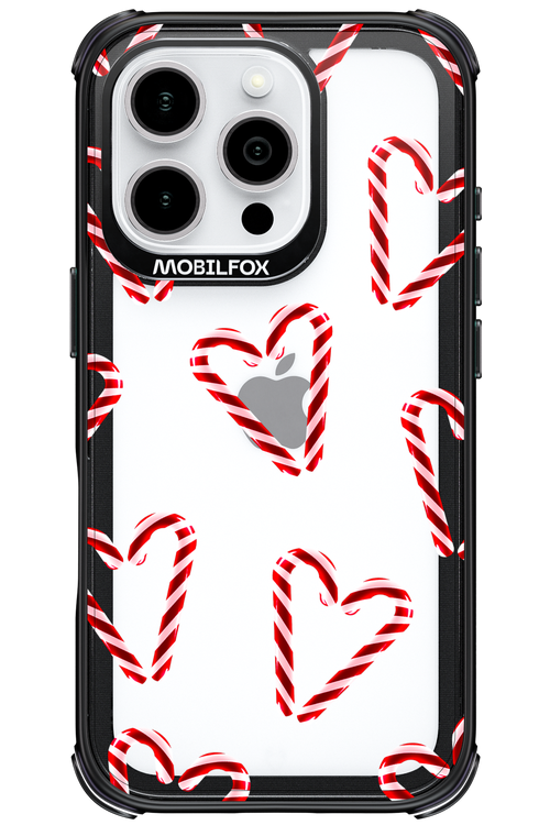 Candy Cane Hearts - Apple iPhone 16 Pro