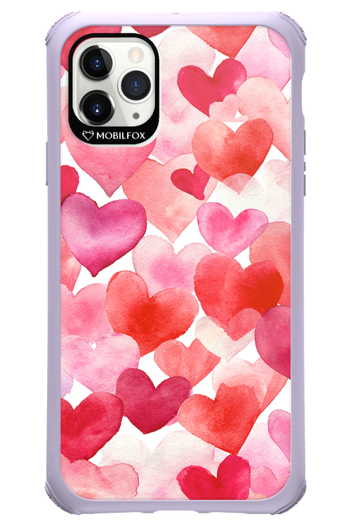 Water Painted Heart - Apple iPhone 11 Pro Max