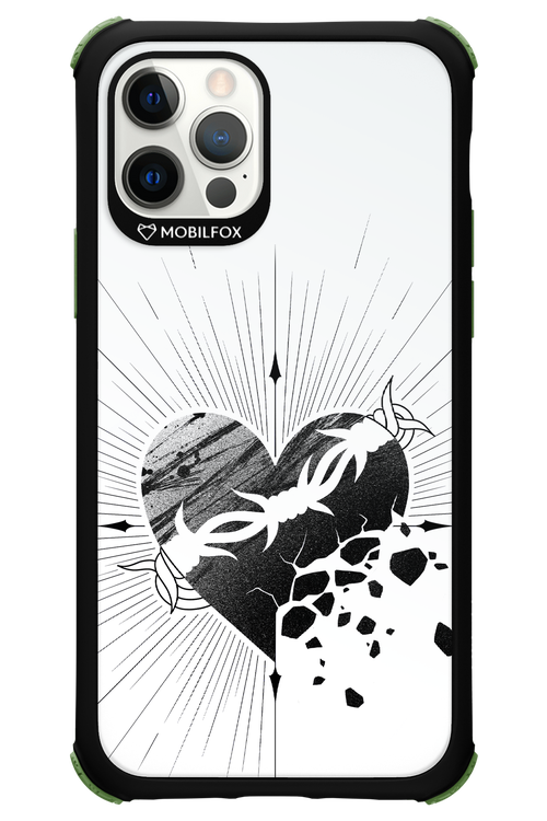 Fekete Szív - Apple iPhone 12 Pro