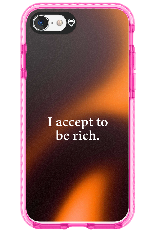 I accept to be rich - Apple iPhone 8